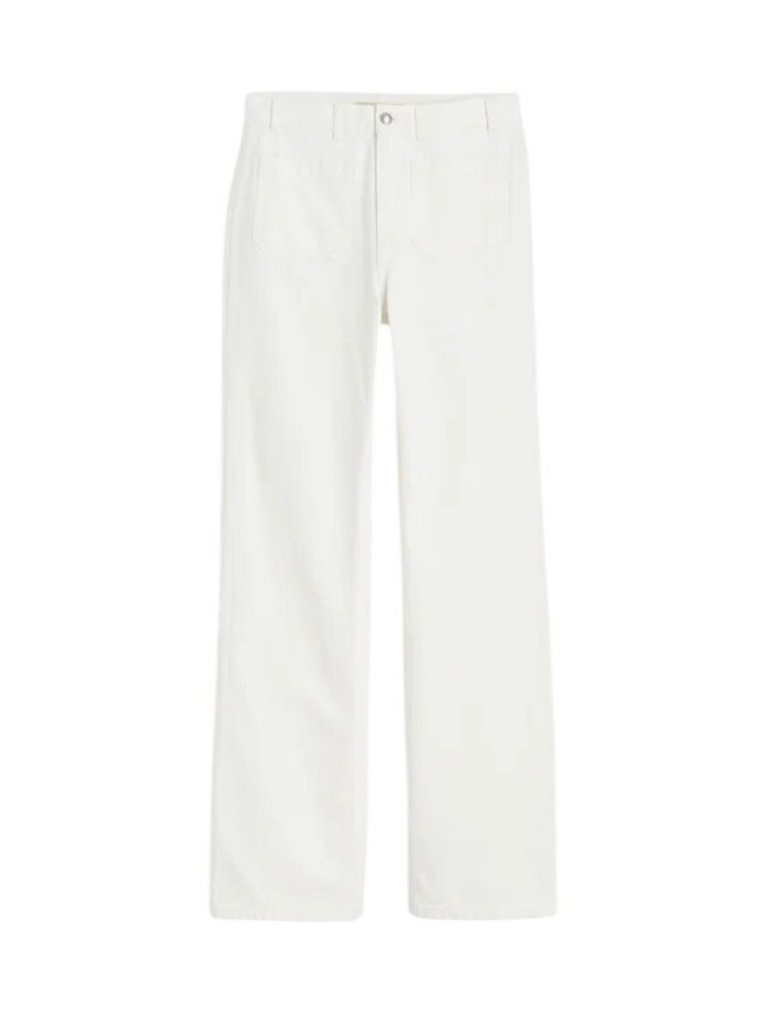 Madewell The Cleo Straight Jean~Size 26~White High Rise Patch Pocket Nwt L5 25 — image 2 of 8